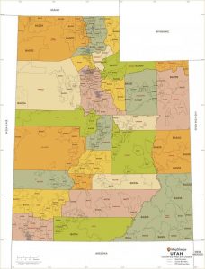 Utah Zip Code map